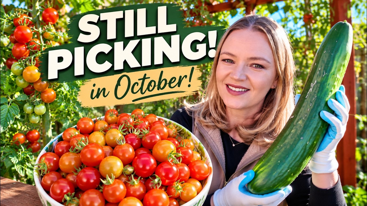 October Tomato Harvest From a 2 m² Raised Bed 🍅 Still Harvesting from My Tiny Kitchen Garden!